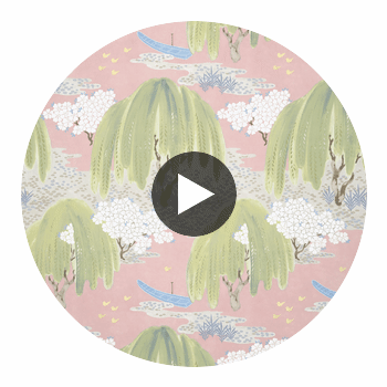 Murray Stripe | Anna French Wallcovering Circular Swatch | DW