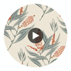 Winter Bud | Anna French Wallcovering Circular Swatch | DW