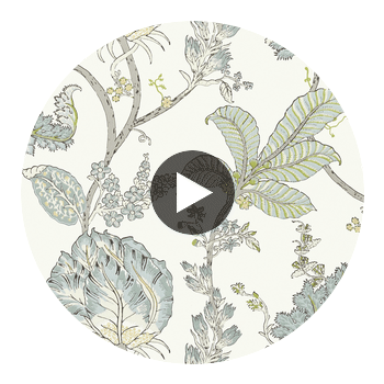 Winter Bud | Anna French Wallcovering Circular Swatch | DW
