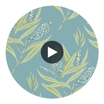 Winter Bud | Anna French Wallcovering Circular Swatch | DW