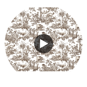 ANTILLES TOILE WALLPAPER Circular Swatch | DW
