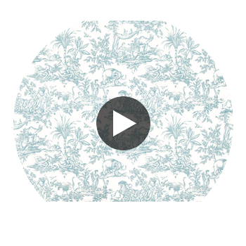 Antilles Toile | Anna French Wallcovering Circular Swatch | DW
