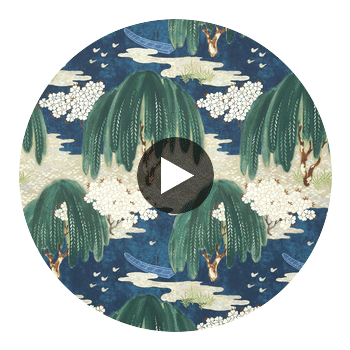 Tree House | Anna French Wallcovering Circular Swatch | DW