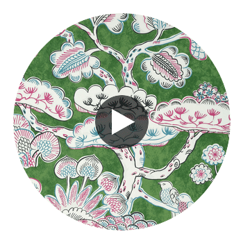 Tree House | Anna French Wallcovering Circular Swatch | DW