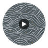 Waves | Anna French Wallcovering Circular Swatch | DW