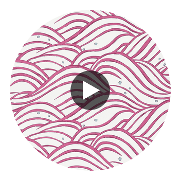 Waves | Anna French Wallcovering Circular Swatch | DW