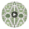 AERIAL GARDEN WALLPAPER Circular Swatch | DW