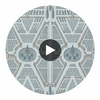 Aerial Garden | Anna French Wallcovering Circular Swatch | DW