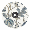 Kalamkari Vine | Anna French Wallcovering Circular Swatch | DW
