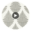 Palampore Leaf | Anna French Wallcovering Circular Swatch | DW