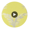 Plumes | Anna French Wallcovering Circular Swatch | DW