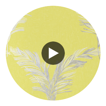 Plumes | Anna French Wallcovering Circular Swatch | DW