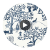 Willow Wood | Anna French Wallcovering Circular Swatch | DW