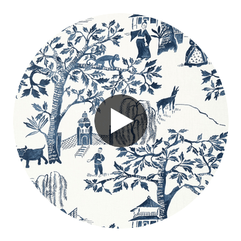 Willow Wood | Anna French Wallcovering Circular Swatch | DW