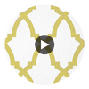 Brock Trellis | Anna French Wallcovering Circular Swatch | DW