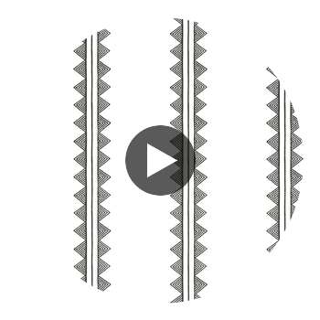 Agave Stripe Black | Thibaut Wallcoverings Circular Swatch | Thibaut Wallpaper