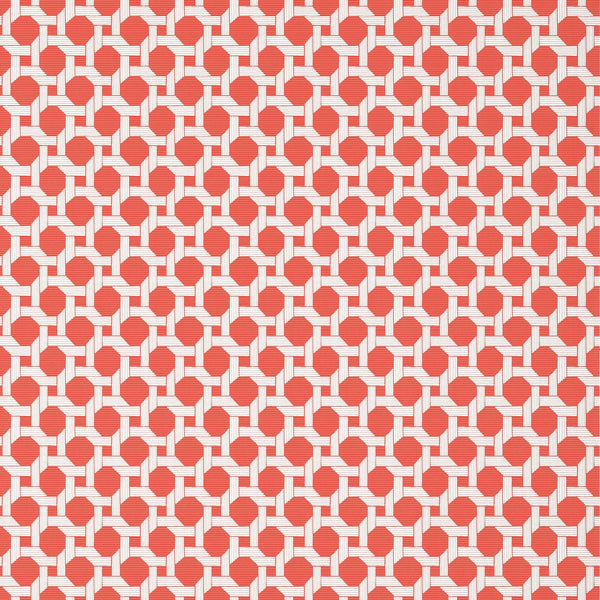 Charter Coral - Coral Wallcovering | Thibaut