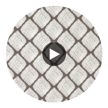 Austin Diamond Brown | Thibaut Wallcoverings Circular Swatch | Thibaut