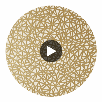 Aedan Cream | Thibaut Wallcoverings Circular Swatch | Thibaut Wallpaper