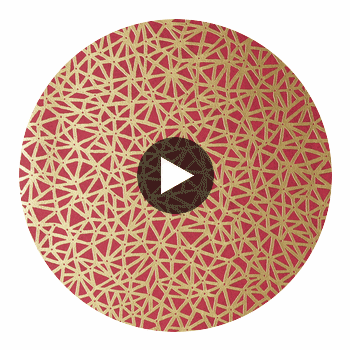 Aedan Raspberry | Thibaut Wallcoverings Circular Swatch | Thibaut Wallpaper