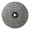 Aedan Navy | Thibaut Wallcoverings Circular Swatch | Thibaut Wallpaper