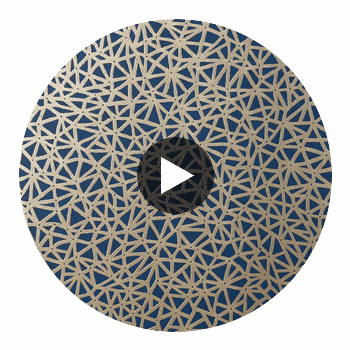 Aedan Navy | Thibaut Wallcoverings Circular Swatch | Thibaut Wallpaper