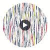 Aurora Multi | Thibaut Wallcoverings Circular Swatch | Thibaut