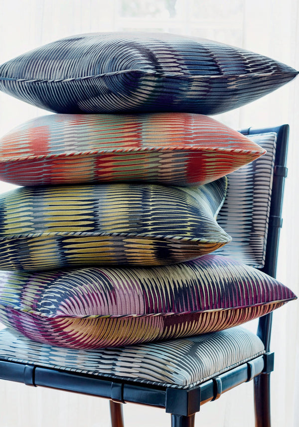 Alcantara Orange Printed Fabric | Thibaut