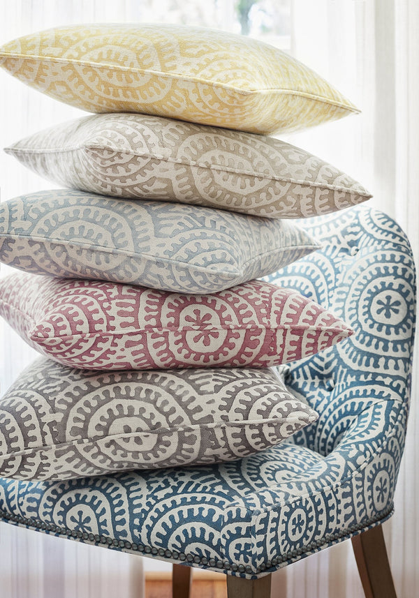 Kasai Beige Printed Fabric | Thibaut