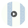 Andreas Stripe Blue | Thibaut Wallcoverings Circular Swatch | Thibaut Wallpaper