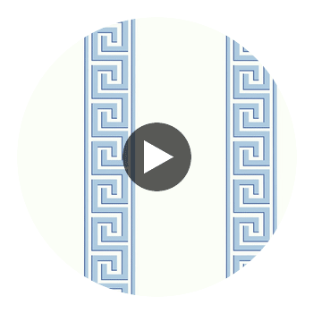 Andreas Stripe Blue | Thibaut Wallcoverings Circular Swatch | Thibaut Wallpaper