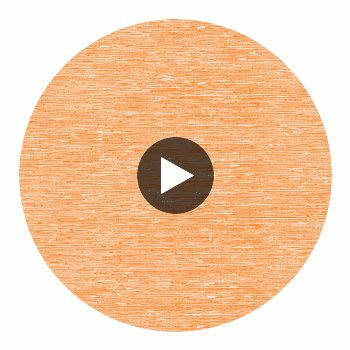 Madeira Chain Orange | Thibaut Wallcoverings Circular Swatch | Thibaut Wallpaper