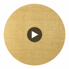 Bankun Raffia Metallic Gold | Thibaut Wallcoverings Circular Swatch | Thibaut Wallpaper