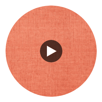 Bankun Raffia Coral | Thibaut Wallcoverings Circular Swatch | Thibaut Wallpaper