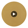 Flanders Metallic Gold | Thibaut Wallcoverings Circular Swatch | Thibaut