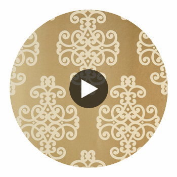 Caballo Metallic Gold | Thibaut Wallcoverings Circular Swatch | Thibaut