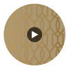 Downing Gate Metallic Gold on Bark | Thibaut Wallcoverings Circular Swatch | Thibaut