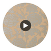 Hathaway Silver on Taupe | Thibaut Wallcoverings Circular Swatch | Thibaut