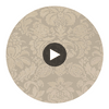 Lyndon Damask Taupe | Thibaut Wallcoverings Circular Swatch | Thibaut