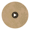 Shapell Tobacco | Thibaut Wallcoverings Circular Swatch | Thibaut