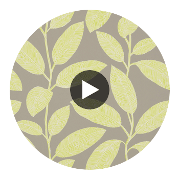 Regatta Raffia Grey and Green | Thibaut Wallcoverings Circular Swatch | Thibaut