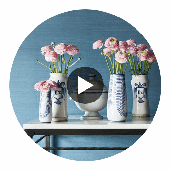 Wallcoverings Cream | Thibaut Wallcoverings Circular Swatch | Thibaut