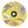 Lucala Citron | Thibaut Wallcoverings Circular Swatch | Thibaut