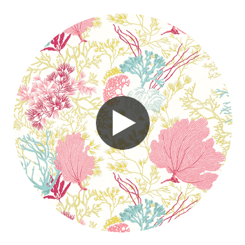 Rinca Pink | Thibaut Wallcoverings Circular Swatch | Thibaut