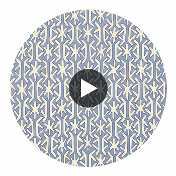 Rinca Blue | Thibaut Wallcoverings Circular Swatch | Thibaut