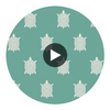 Turtle Bay Turquoise | Thibaut Wallcoverings Circular Swatch | Thibaut