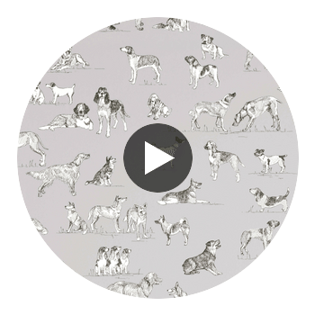 Maduri Grey | Thibaut Wallcoverings Circular Swatch | Thibaut