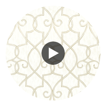 Petite Diamond Pearl | Thibaut Wallcoverings Circular Swatch | Thibaut