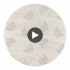 Andros Metallic Silver on Taupe | Thibaut Wallcoverings Circular Swatch | Thibaut Wallpaper