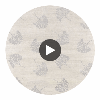 Andros Metallic Silver on Taupe | Thibaut Wallcoverings Circular Swatch | Thibaut Wallpaper
